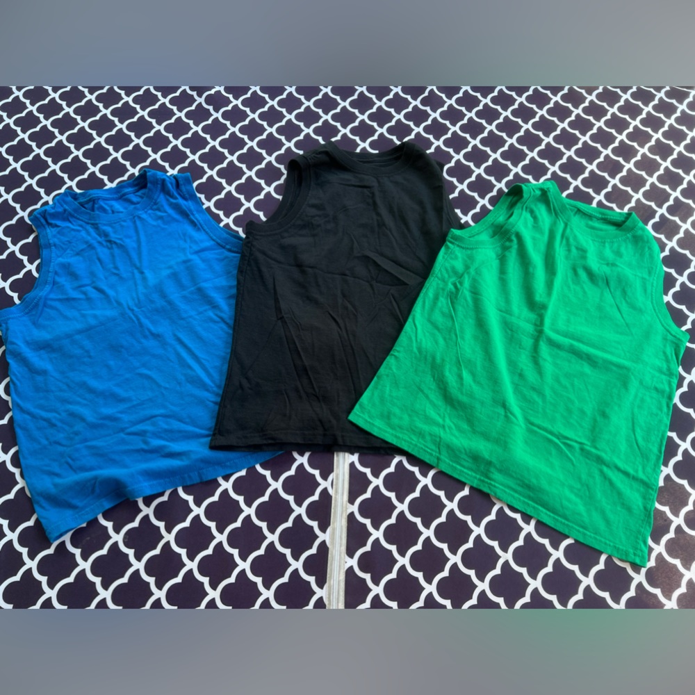 Fruit of loom boys muscle tank top cotton 3 sets